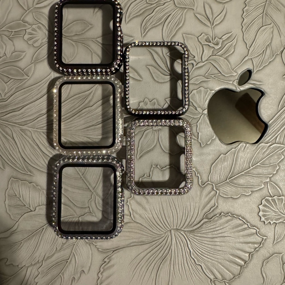Apple Watch series 3 42mm Case Set of 5 with Rhinestones
